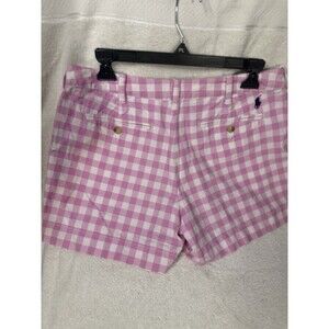 Polo Ralph Lauren Pink and White Cotton Shorts Size Women/Girls  Size 8
